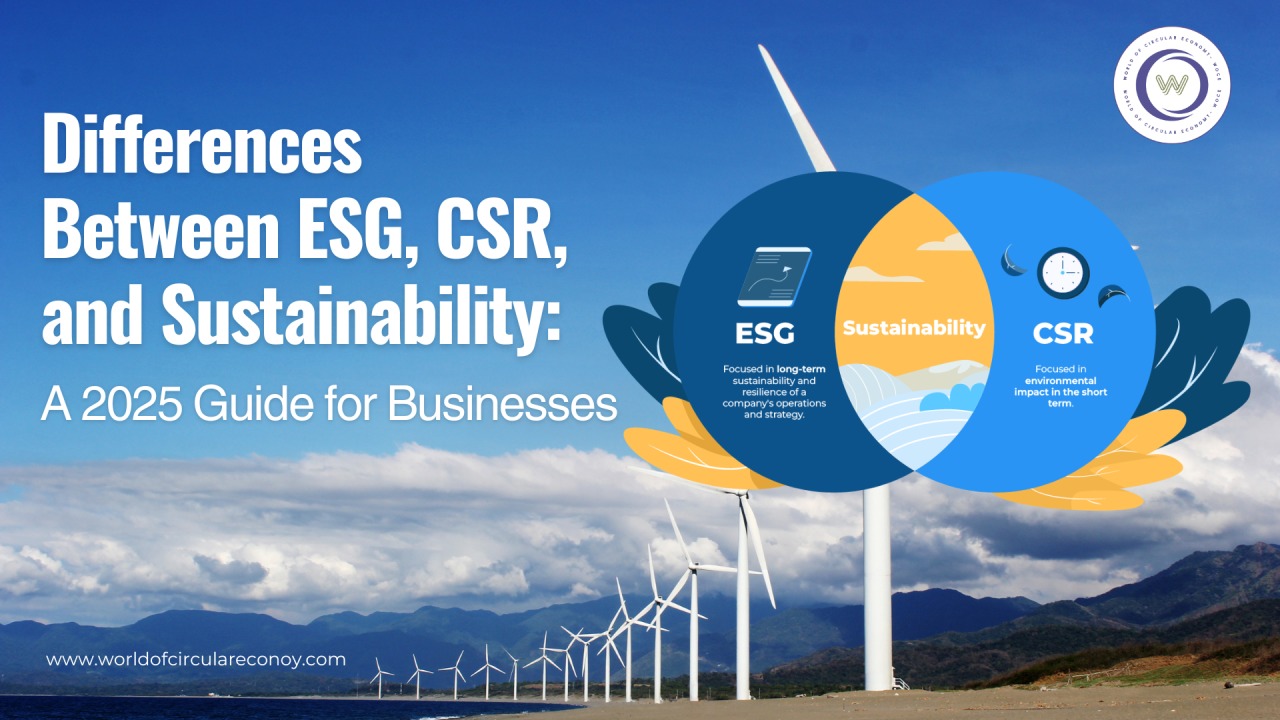 Differences Between ESG, CSR, and Sustainability