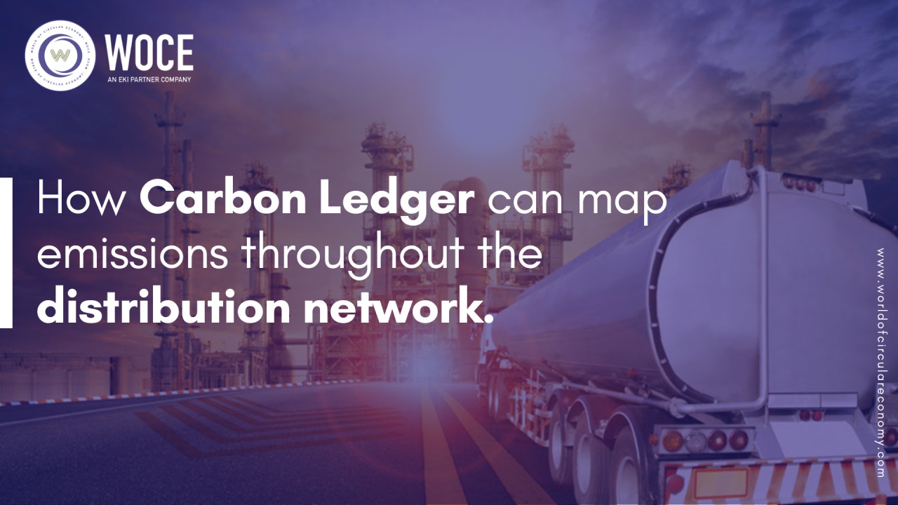 How can Carbon Ledger map emissions throughout the Oil & Gas distribution network